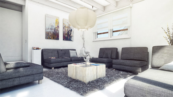 Loungehoek vakantievilla Schoorl