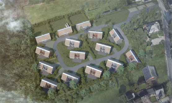 Een kleine nederzetting van absoluut unieke buitenverblijven